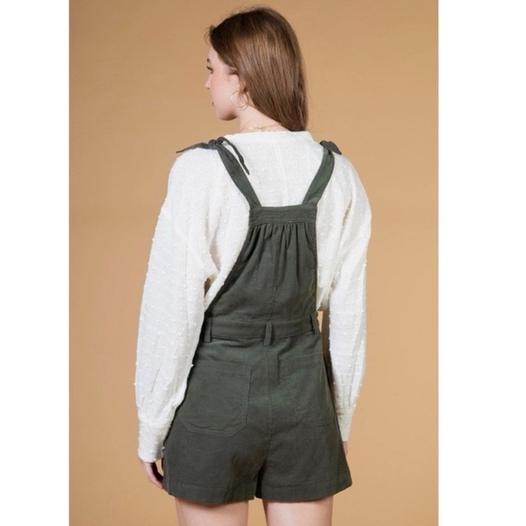 Very J boutique Corduroy overall romper NWT | size Small - Picture 3 of 4